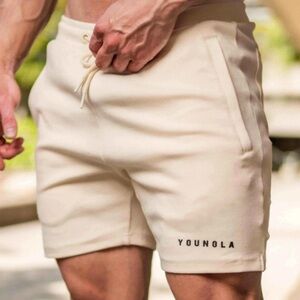 YoungLA Men's Athletic White Shorts NWOT
